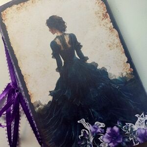 Junk Journal Booklet  "GOTHIC DREAM" Handmade Lg 8.5"x5.5" 40pgs Vtg. Victorian